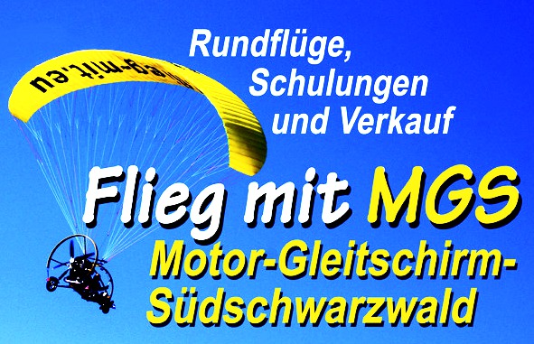 MGS-Südschwarzwald, Deine UL-Flugschule für Motorschirm, Trike und UL-Heli,  bei Freiburg im Dreiländereck zu Frankreich und Schweiz - MGS-Produkte